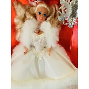 1989 Happy Holidays Barbie Doll, Special Edition, w/keepsake snowflake ornament